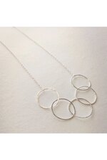 Fünf Mond Halskette • Sterlingsilber 03