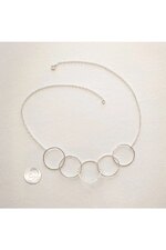 Fünf Mond Halskette • Sterlingsilber 05