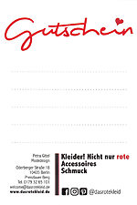 Gutschein Das Rote Kleid Berlin